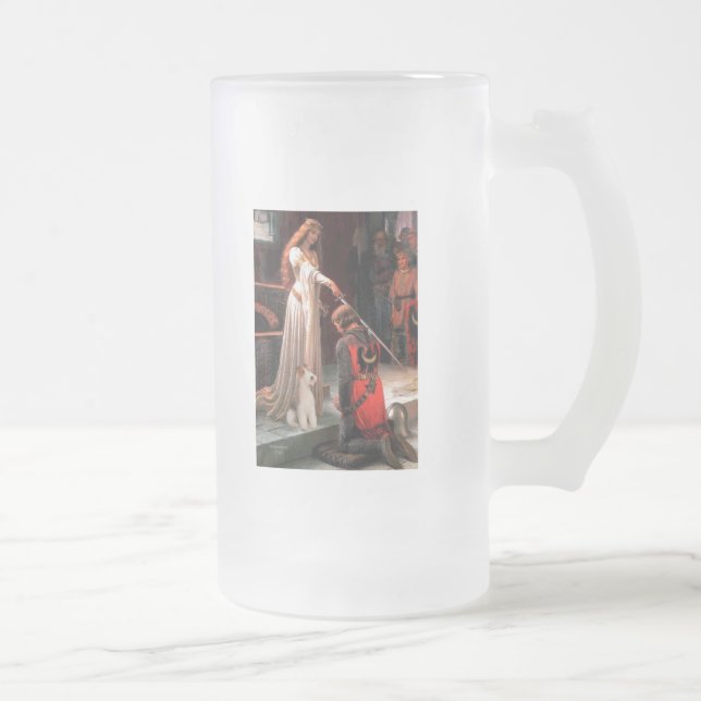 The Accolade - Wire Fox Terrier #4 Frosted Glass Beer Mug (Right)