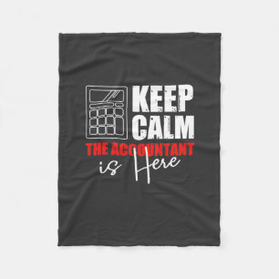 The Accountant Is Here Fleece Blanket