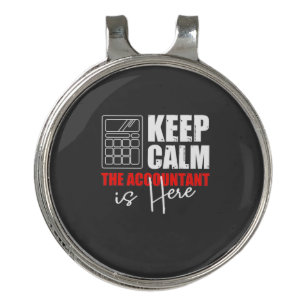 The Accountant Is Here Golf Hat Clip