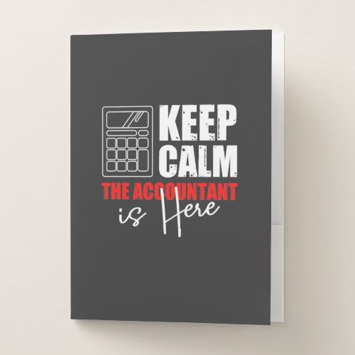 The Accountant Is Here Pocket Folder