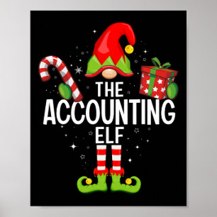 The Accounting Elf Family Christmas Pajama Xmas  Poster