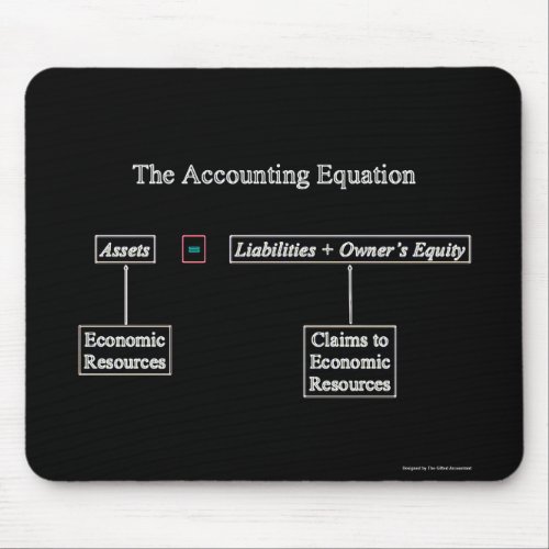 The Accounting Equation Mouse Pad