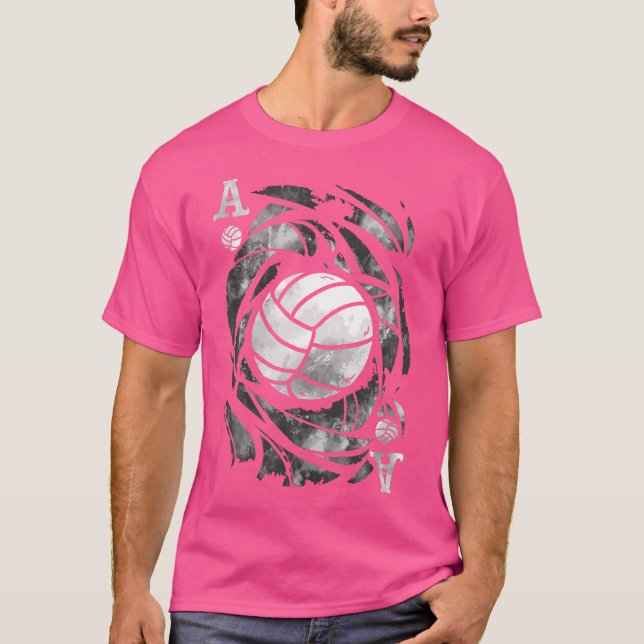 The Ace Of Serves Funny Volleyball T-Shirt (Front)