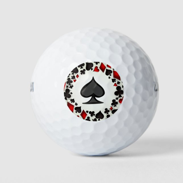"The Ace Of Spades" Golf Balls (Front)