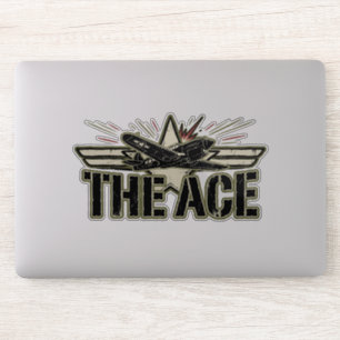 The Ace WWII Vintage P-40 Warhawk Aviation Sticker