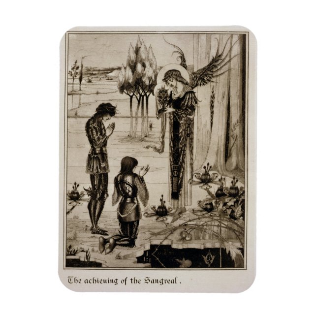 The achieving of the Sangreal, from 'Le Morte d'Ar Magnet (Vertical)