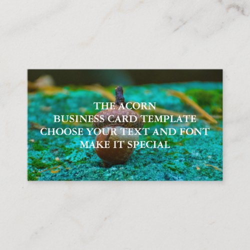 THE ACORN BUSINESS CARD TEMPLATE