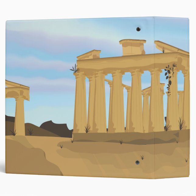 The Acropolis of Athens 3 Ring Binder (Back/Spine)