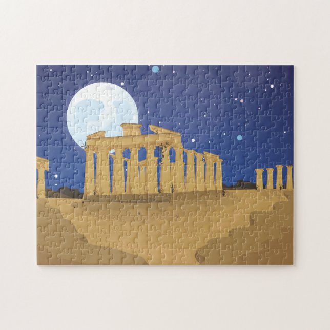 The Acropolis of Athens cartoon Jigsaw Puzzle (Horizontal)