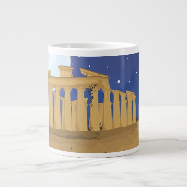 The Acropolis of Athens Giant Coffee Mug (Front)