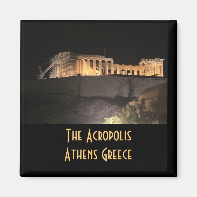 The Acropolis Parthenon Athens Greece Magnet (Front)