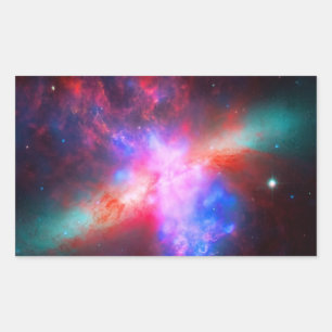 The Active Cigar Galaxy - Messier 82 Rectangular Sticker
