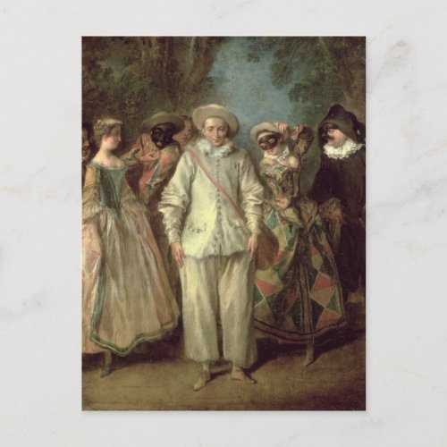 The Actors of the Commedia dellArte Postcard