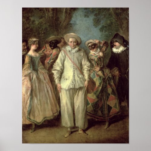 The Actors of the Commedia dellArte Poster