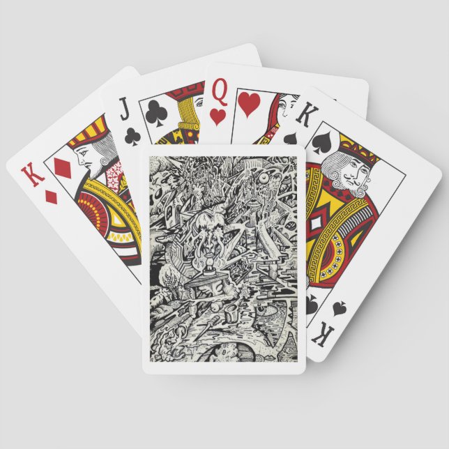 The Adept, or, A Freakish Transfiguration Poker Cards (Back)