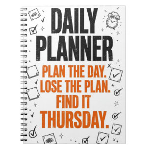 The ADHD Daily Planner Funny ADHD Journal