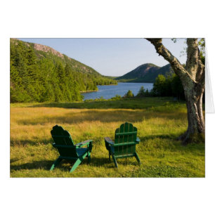 The Adirondack Chairs on the lawn of the Jordan Cards