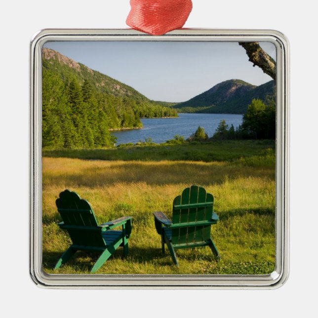 The Adirondack Chairs on the lawn of the Jordan Metal Ornament (Front)