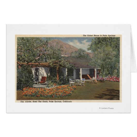 The Adobe (Oldest House in Palm Springs) Cards (Front Horizontal)