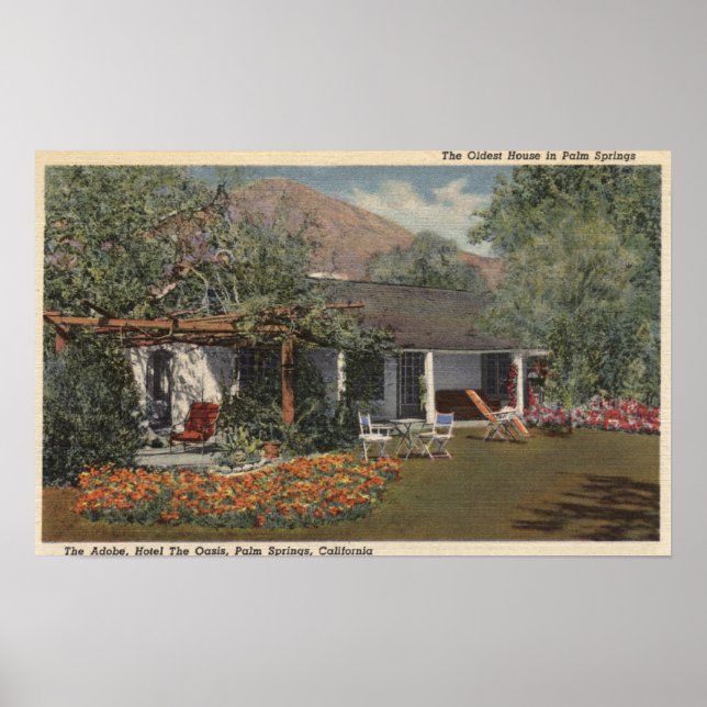 The Adobe (Oldest House in Palm Springs) Poster (Front)