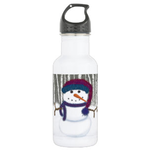 The Adorable Puffy The Snowman Stainless Steel Water Bottle