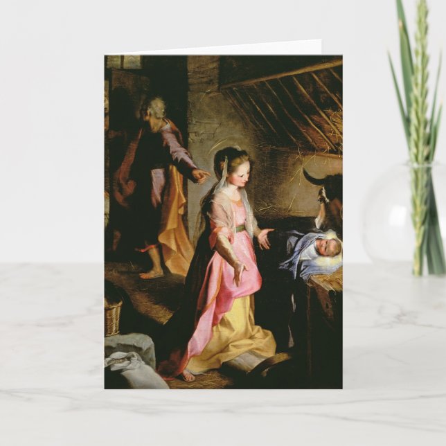 The Adoration of the Child, 1597 Card (Front)