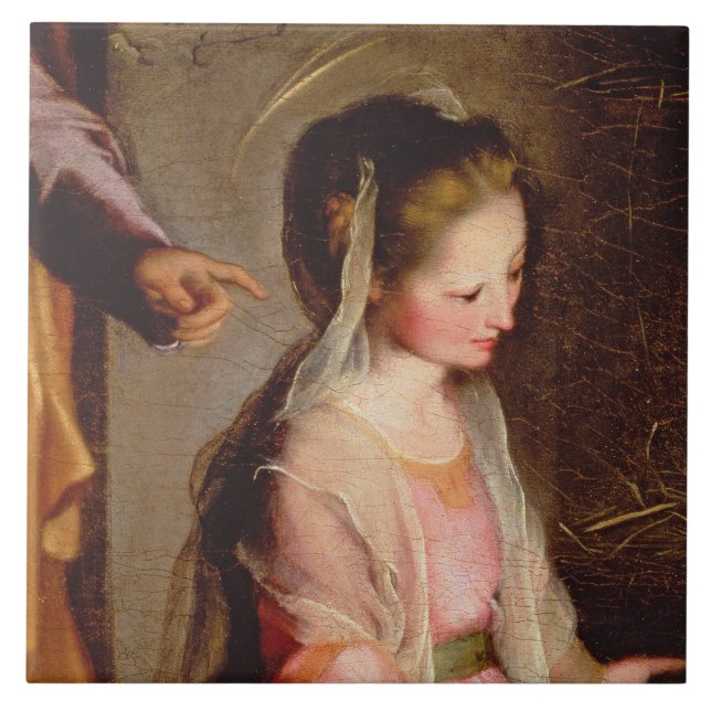 The Adoration of the Child, 1597 Ceramic Tile (Front)