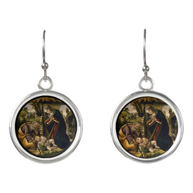 The Adoration of the Christ Child Earrings (Front)