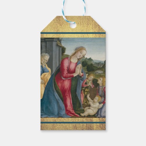 The Adoration of the Christ Child _ Frediani Gift Tags