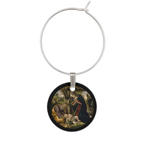 The Adoration of the Christ Child Wine Charm