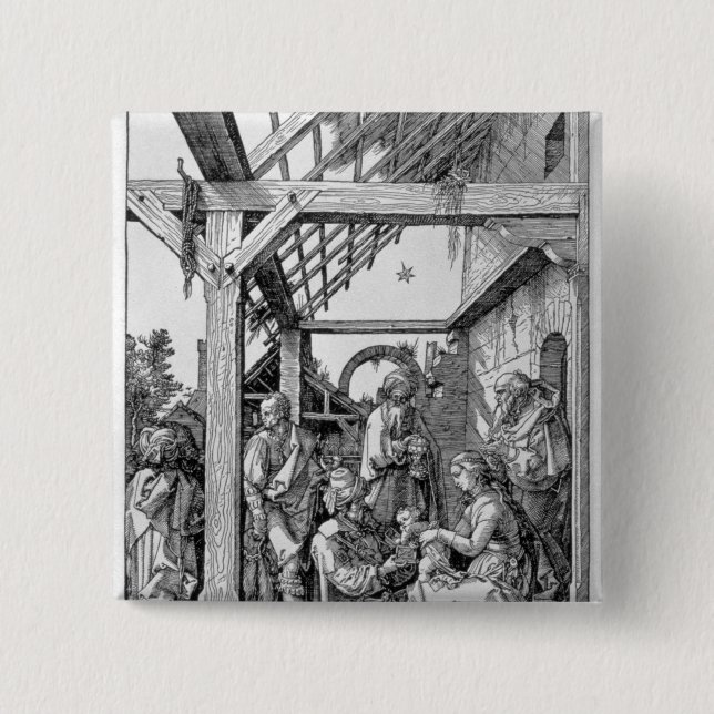 The Adoration of the Magi, 1511 Pinback Button (Front)