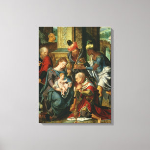 The Adoration of the Magi, 1530 Canvas Print