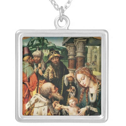 The Adoration of the Magi 2 Silver Plated Necklace