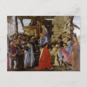 The Adoration of the Magi by Botticelli Postcard