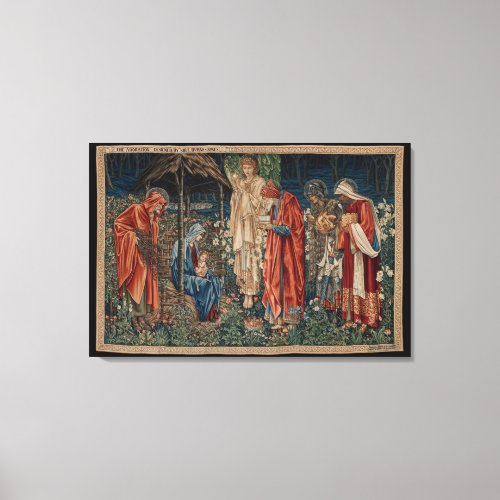 The Adoration of the Magi by Edward Burne_Jones Canvas Print