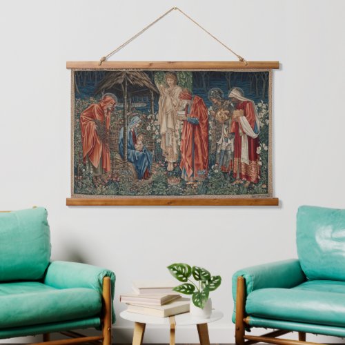 The Adoration of the Magi by Edward Burne_Jones Hanging Tapestry