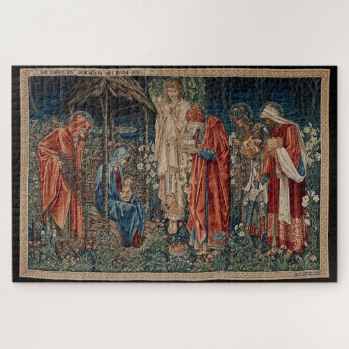 The Adoration of the Magi by Edward Burne_Jones Jigsaw Puzzle