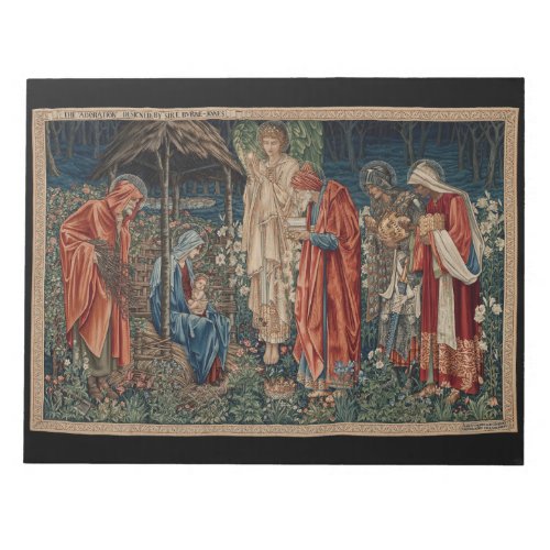 The Adoration of the Magi by Edward Burne_Jones Notepad