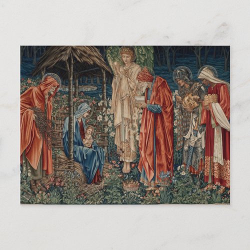 The Adoration of the Magi by Edward Burne_Jones Postcard
