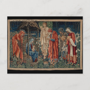 The Adoration of the Magi (by Edward Burne-Jones) Postcard