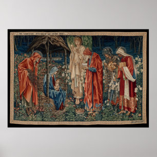 The Adoration of the Magi (by Edward Burne-Jones) Poster