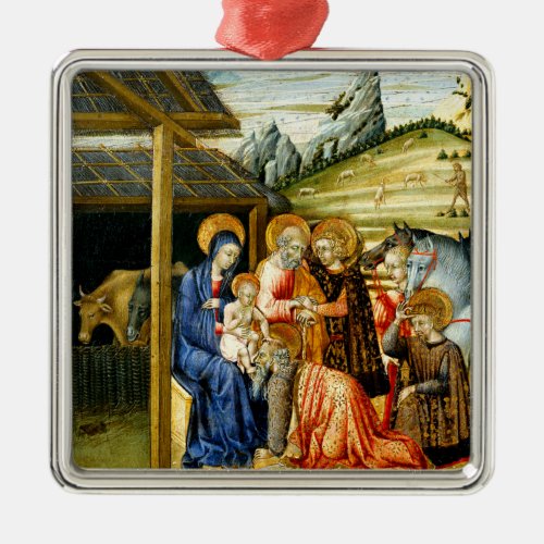 The Adoration of the Magi by Giovanni di Paolo Metal Ornament