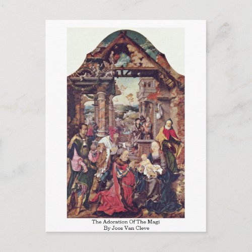 The Adoration Of The Magi By Joos Van Cleve Postcard