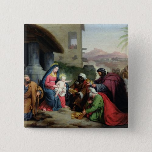 The Adoration of the Magi c1833_36 Pinback Button