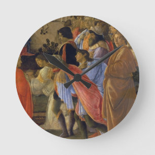 The Adoration of the Magi, detail of depicting sel Round Clock