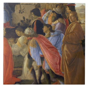 The Adoration of the Magi, detail of depicting sel Tile