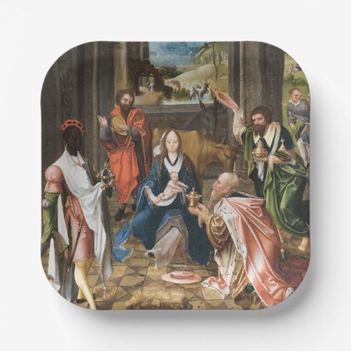 The Adoration of the Magi_ jesus Holiday   Paper Plates