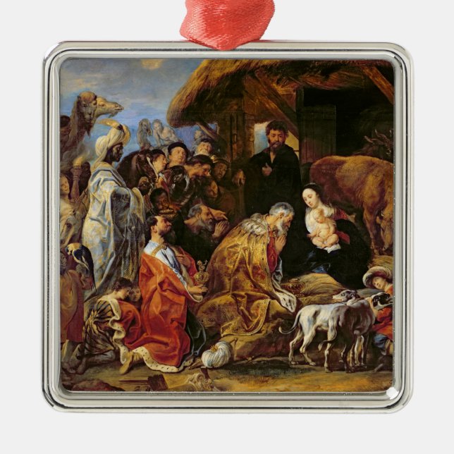 The Adoration of the Magi Metal Ornament (Front)