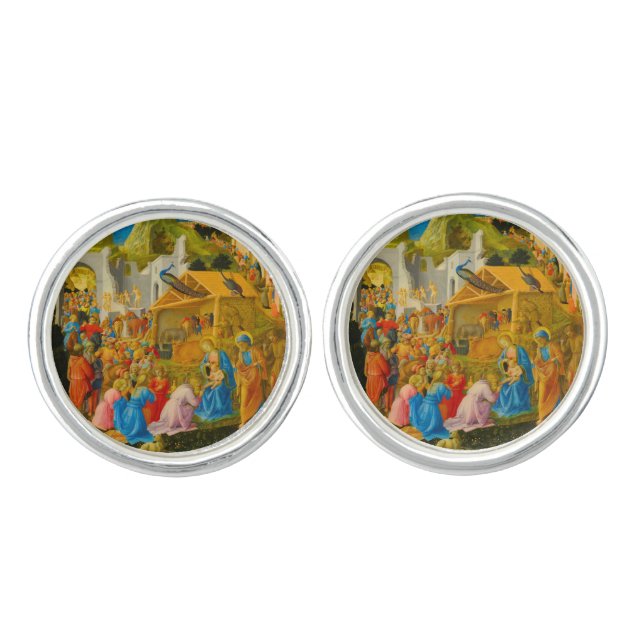 The Adoration of the Magi Nativity Cufflinks (Front)