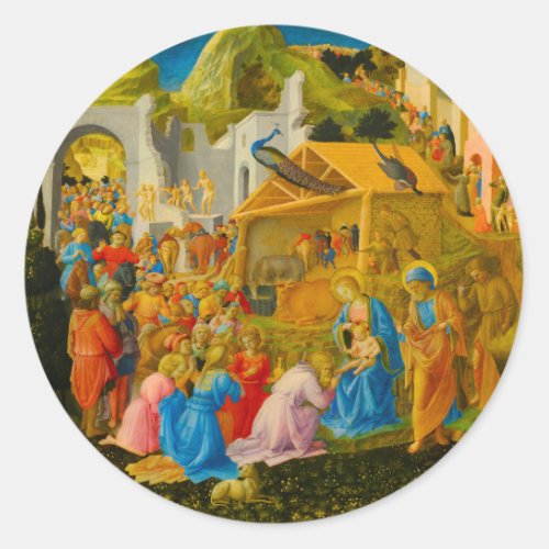 The Adoration of the Magi Nativity Sticker